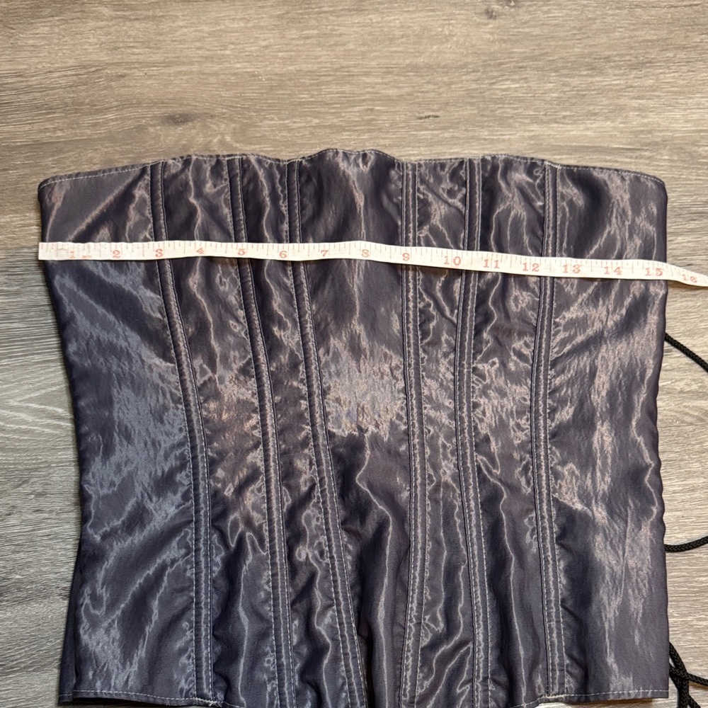 Subversive Metallic Iridescent Purple Corset - Picture 6 of 9
